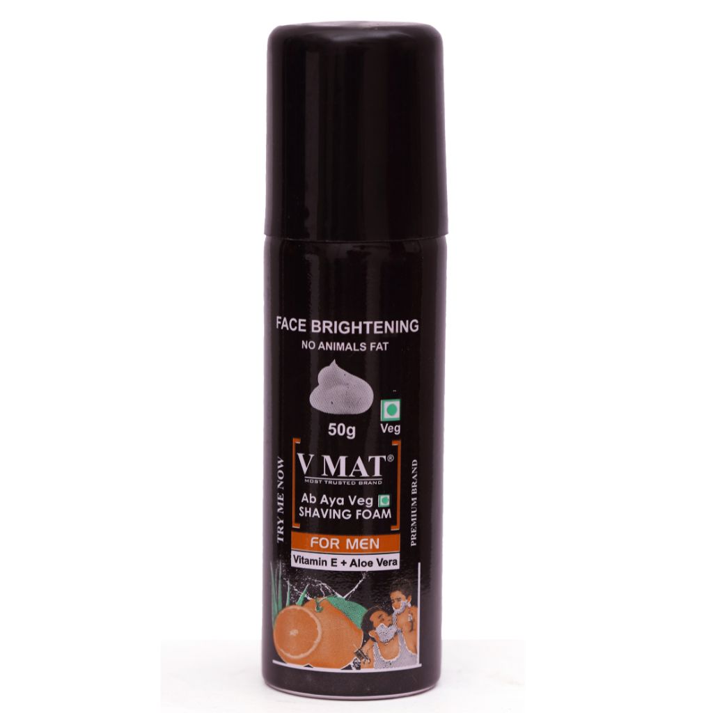 VMAT Shaving Foam for Men with Vitamin E & Aloe Vera